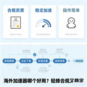 海外加速器哪个好用？3 个核心标准 + 正规下载攻略