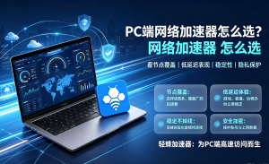 PC端网络加速器怎么选?跨境办公卡顿延迟的解决方案