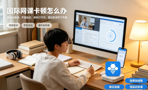 国际网课卡顿、断续？加速器软件有哪些能解决？问题可能出在这里