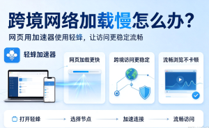 网络加速器下载指南：轻蜂搞定国际影音网络难题
